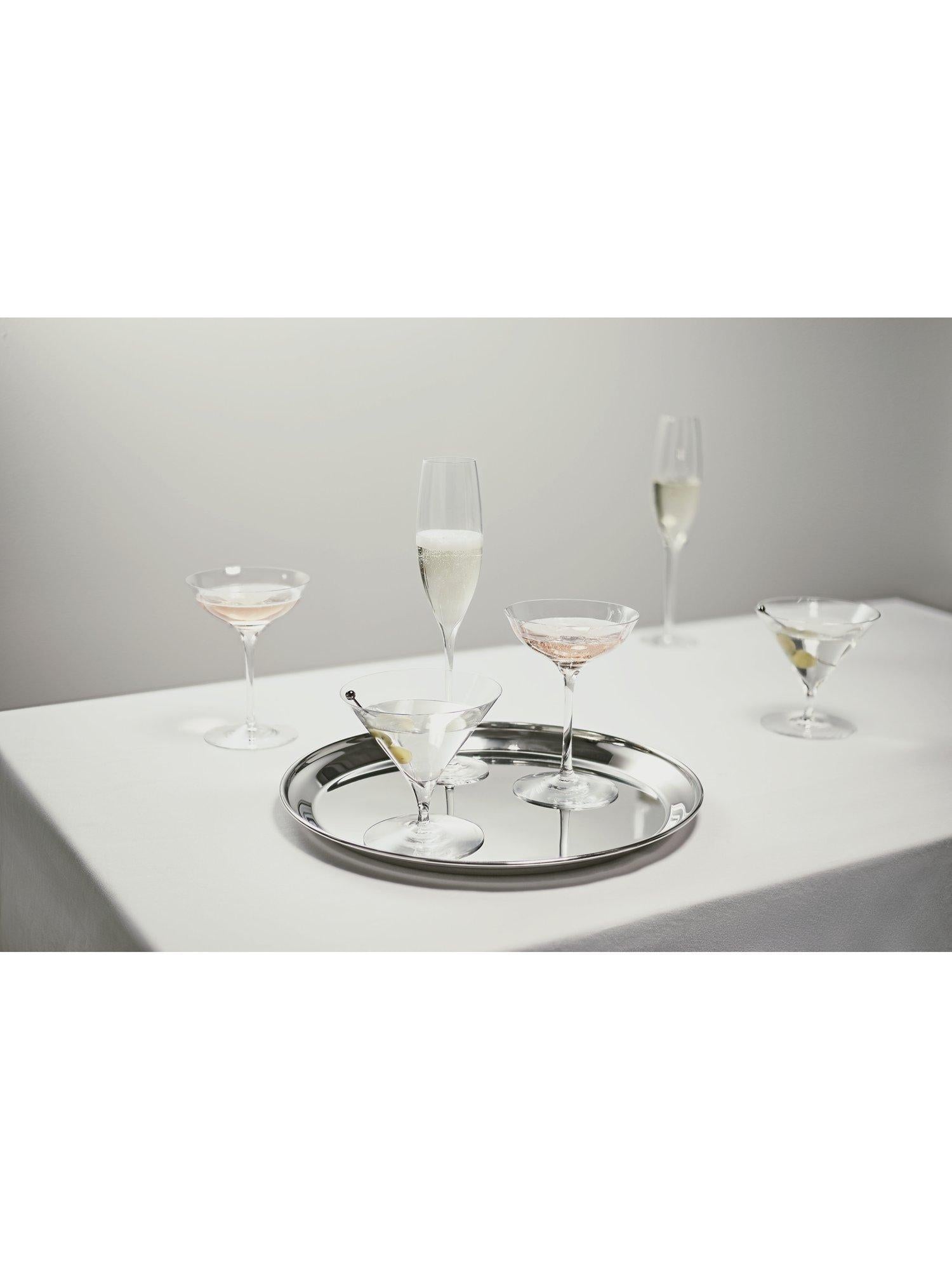 Waterford Elegance crystal coupe champagne glasses set of 2 (British brand)