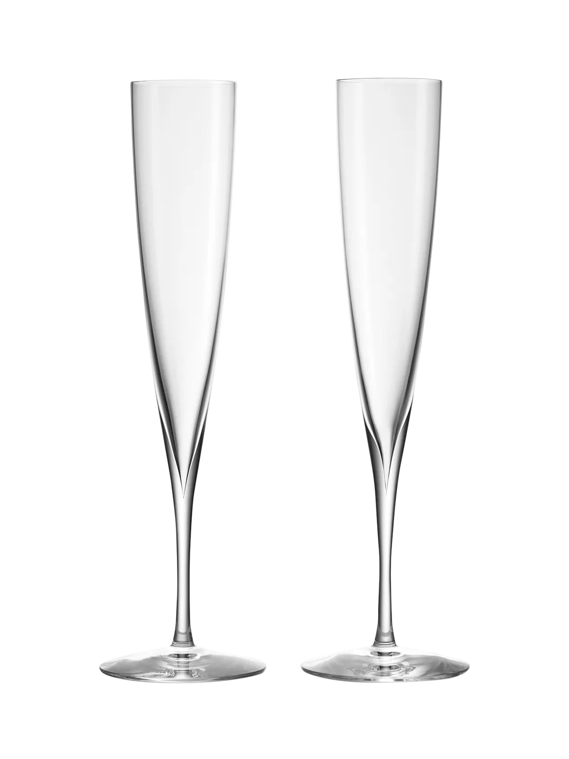 Waterford crystal champagne trumpets 170ml set of 2 (British brand)