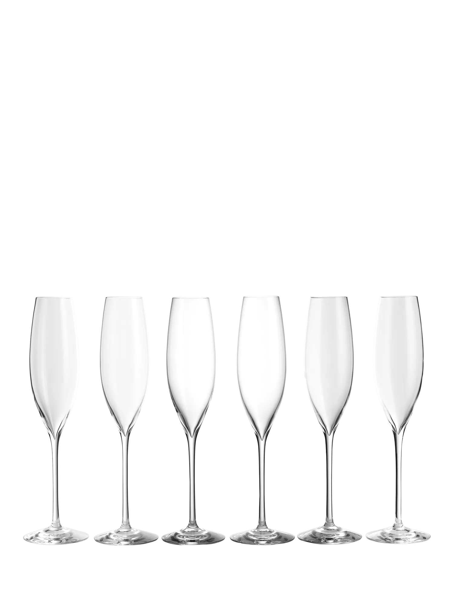 Waterford crystal champagne glasses set of 6 242ml (British brand)