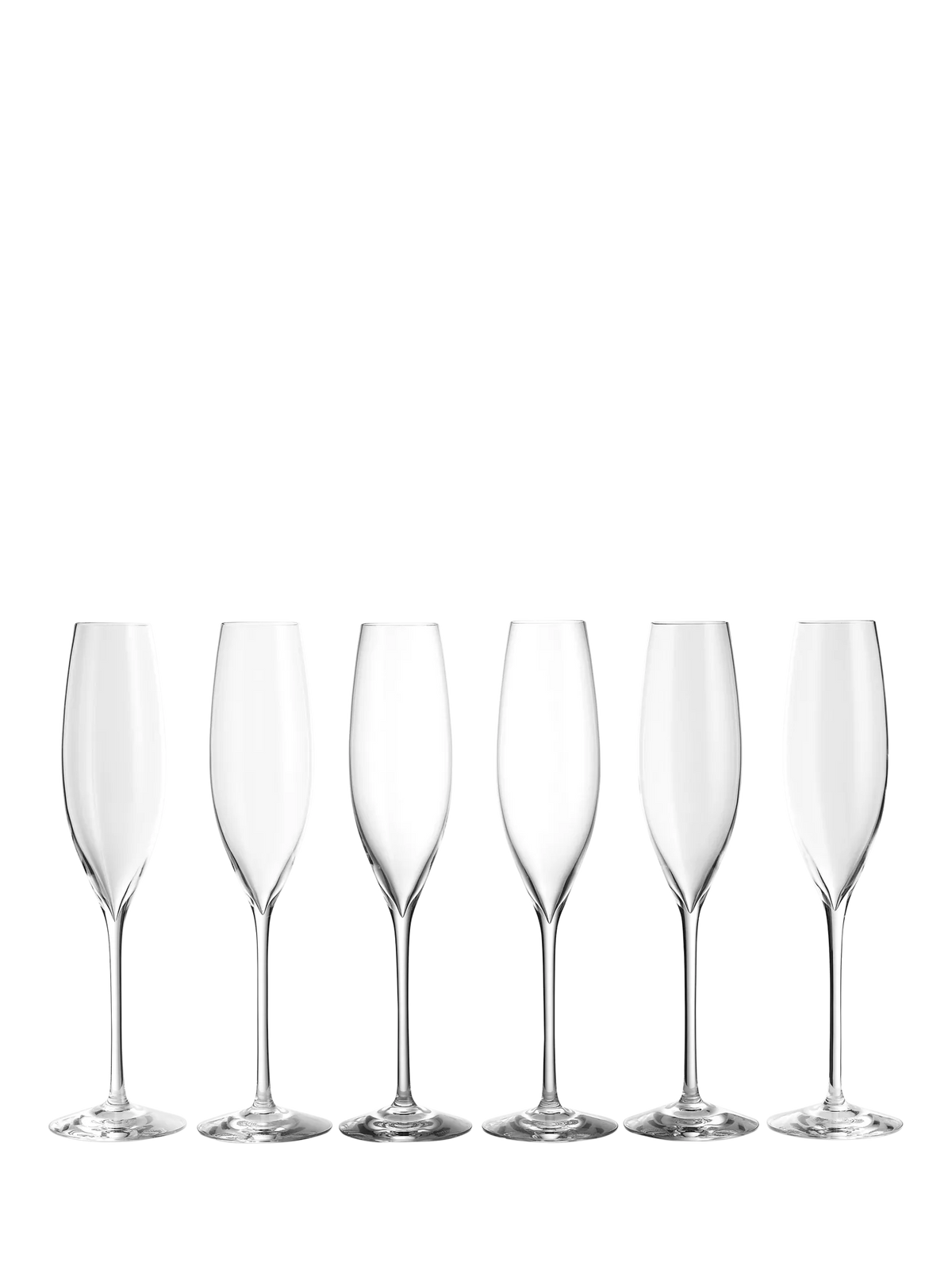 Waterford crystal champagne glasses set of 6 242ml (British brand)
