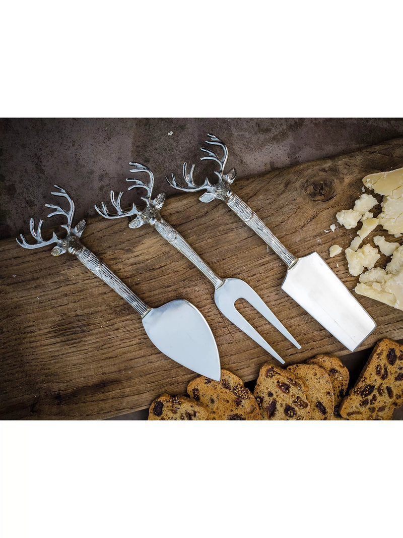 Culinary Concepts stag cheese knives 3 piece set - British product