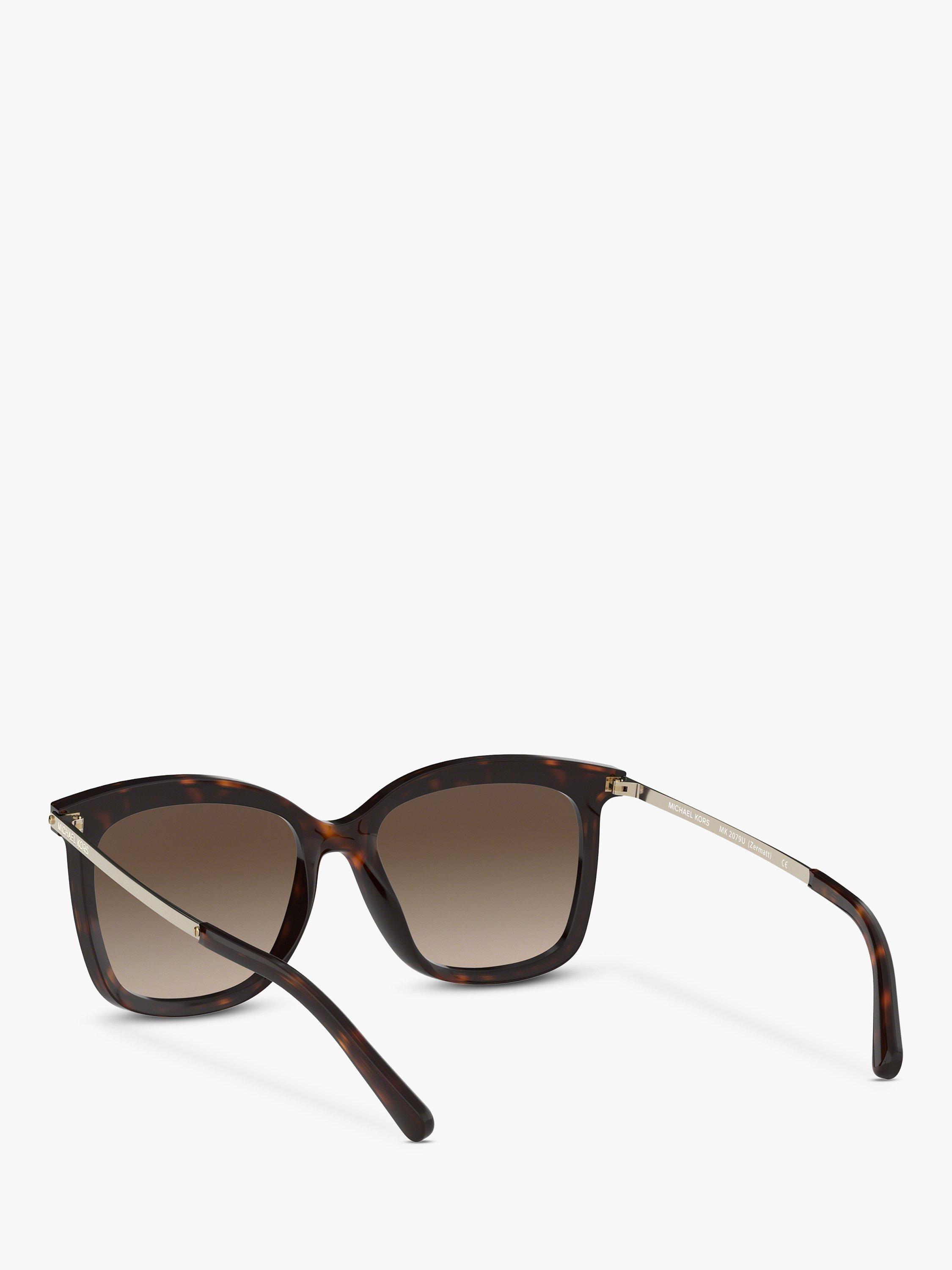 Michael Kors Zermatt square sunglasses gradient lens, UK version