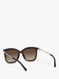 Michael Kors Zermatt square sunglasses gradient lens, UK version