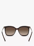Michael Kors Zermatt square sunglasses gradient lens, UK version