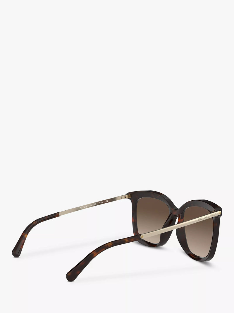 Michael Kors Zermatt square sunglasses gradient lens, UK version