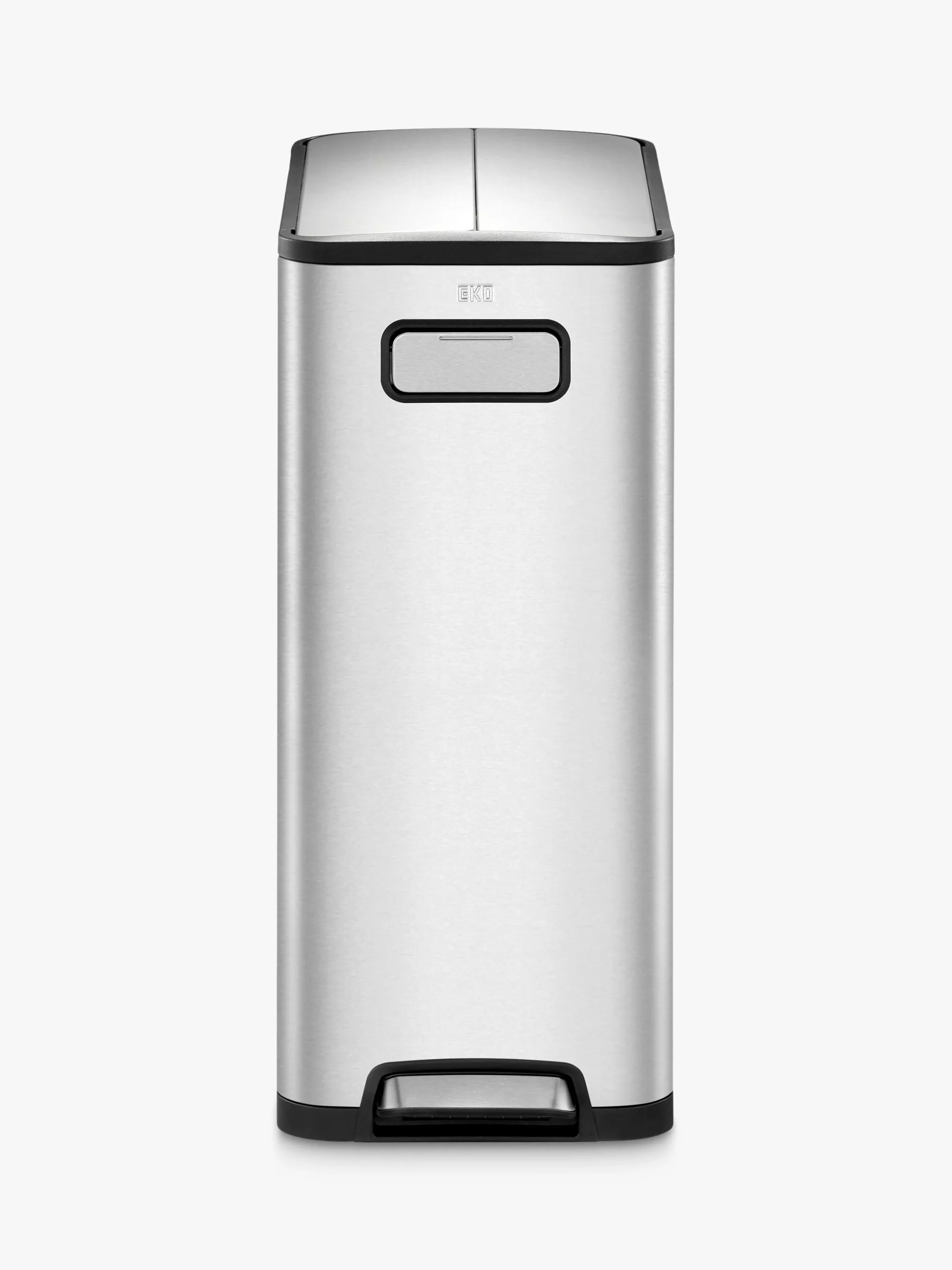 EKO Ecofly 40L recycling bin brushed stainless steel, imported from the UK