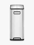 EKO Ecofly 40L recycling bin brushed stainless steel, imported from the UK