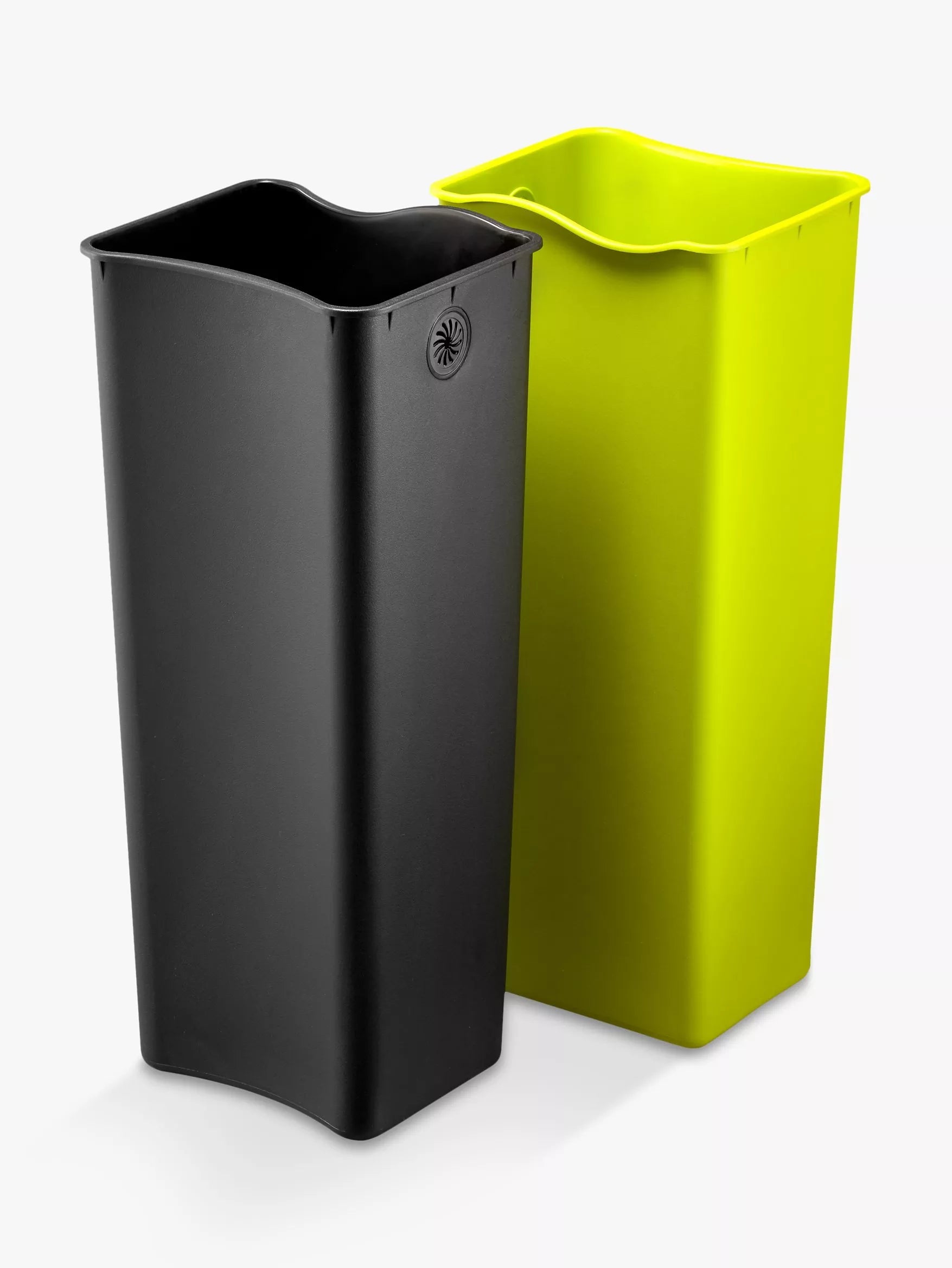 EKO Ecofly 40L recycling bin brushed stainless steel, imported from the UK