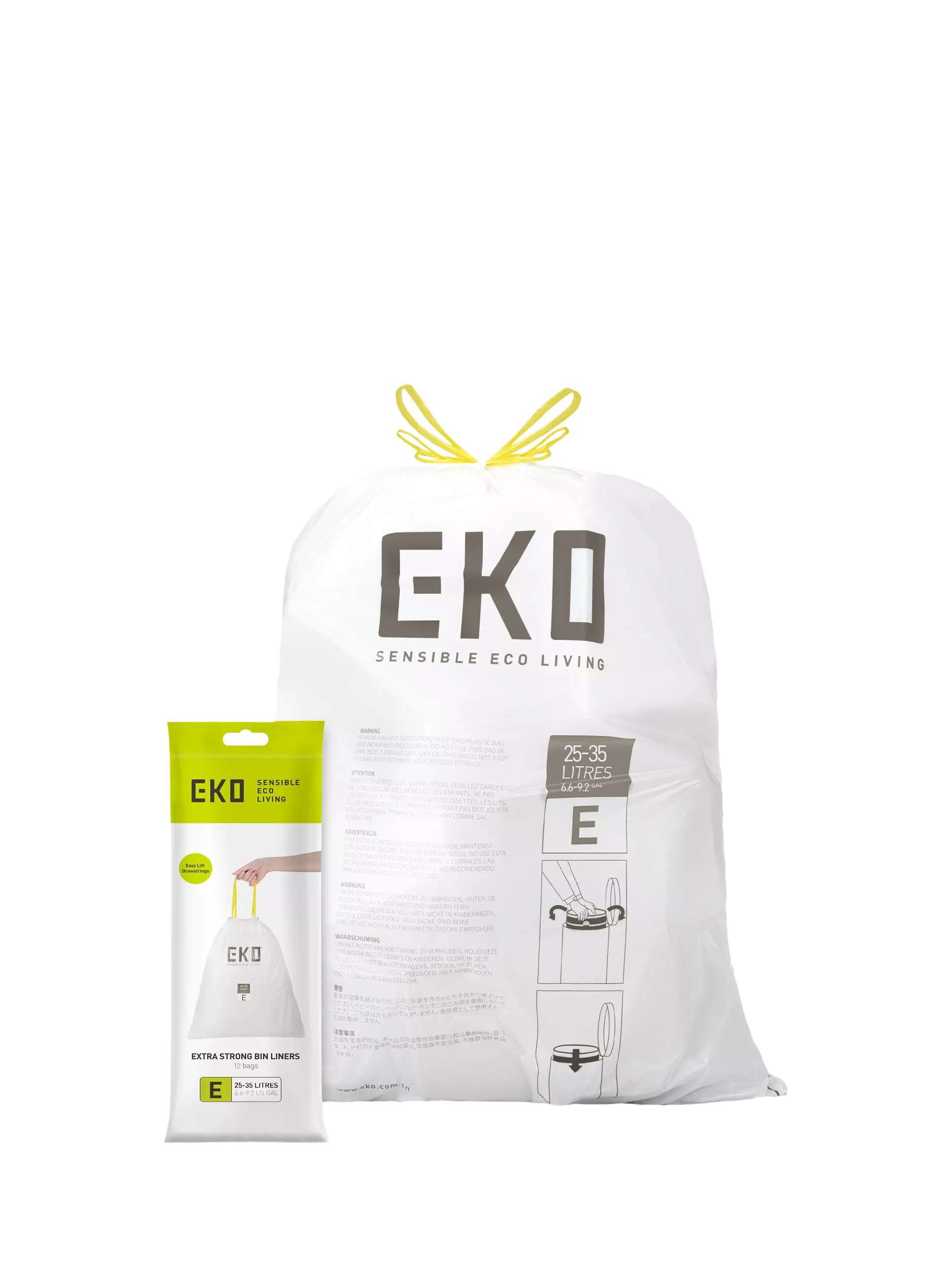 EKO bin liners 25-35L pack of 12 - British product