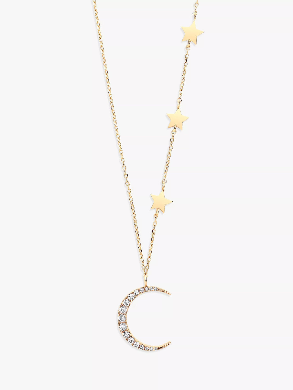 Estella Bartlett pendant necklace moon and stars cubic zirconia - British product