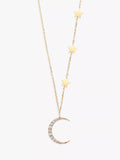 Estella Bartlett pendant necklace moon and stars cubic zirconia - British product