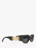 Versace square sunglasses in black/grey - British product
