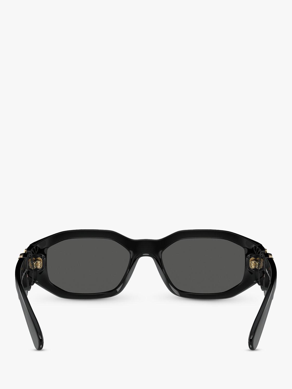Versace square sunglasses in black/grey - British product