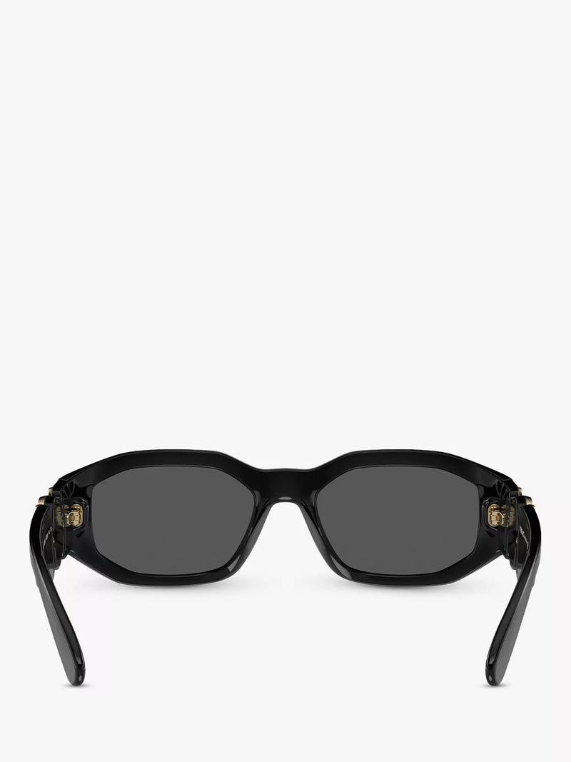 Versace square sunglasses in black/grey - British product