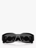 Versace square sunglasses in black/grey - British product