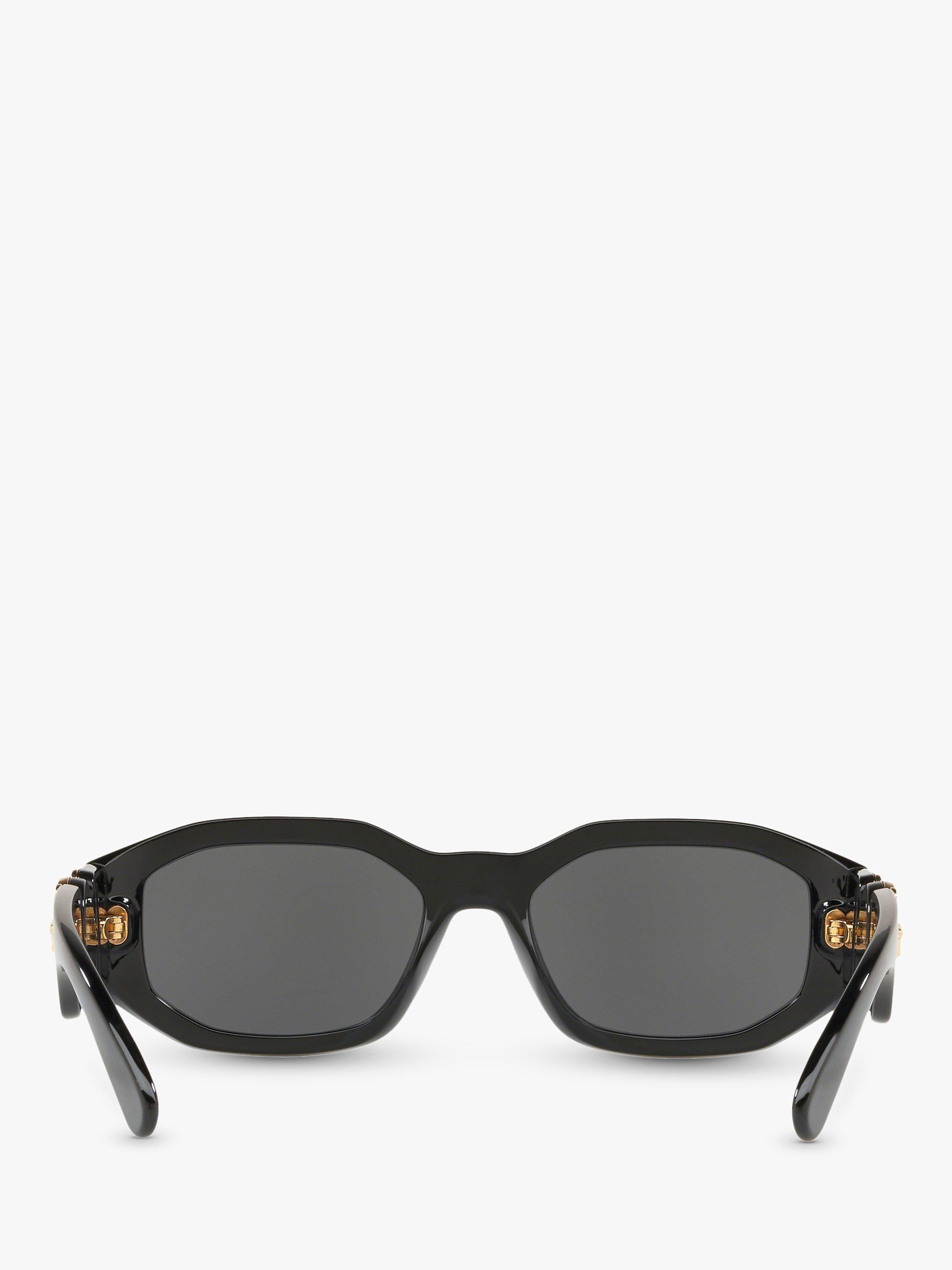 Versace square sunglasses in black/grey - British product