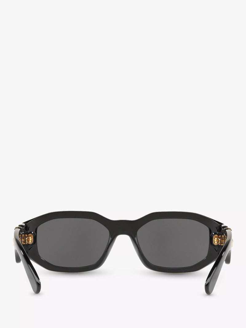 Versace square sunglasses in black/grey - British product