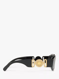Versace square sunglasses in black/grey - British product