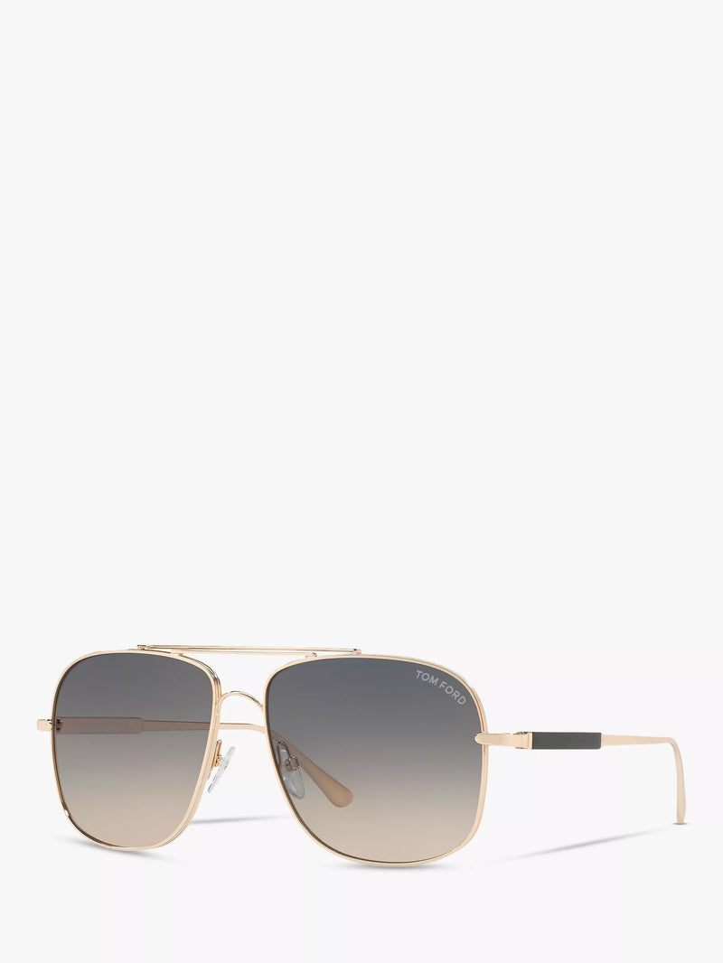 Tom Ford men's square sunglasses 60mm metal frame (British brand)