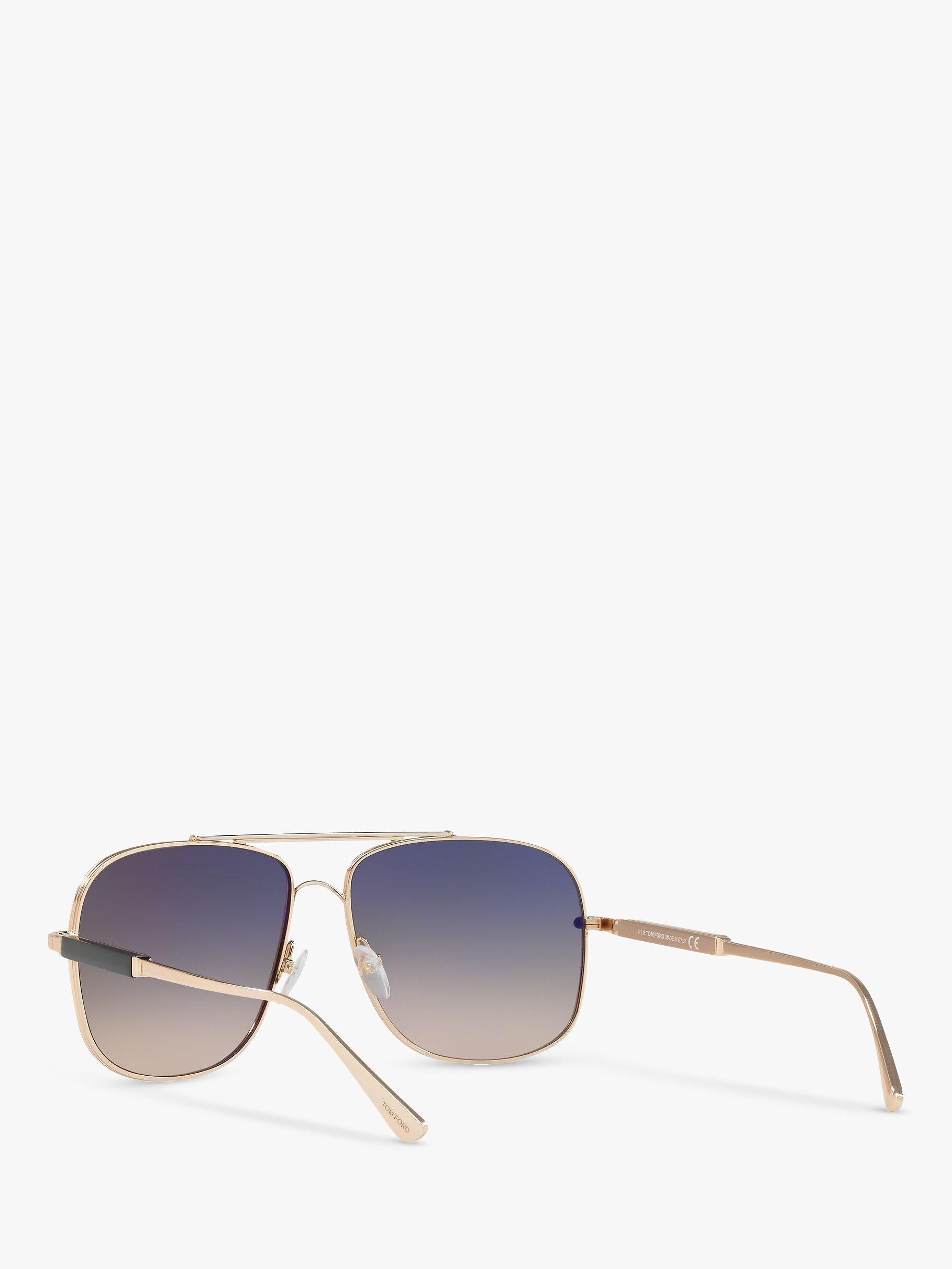 Tom Ford men's square sunglasses 60mm metal frame (British brand)