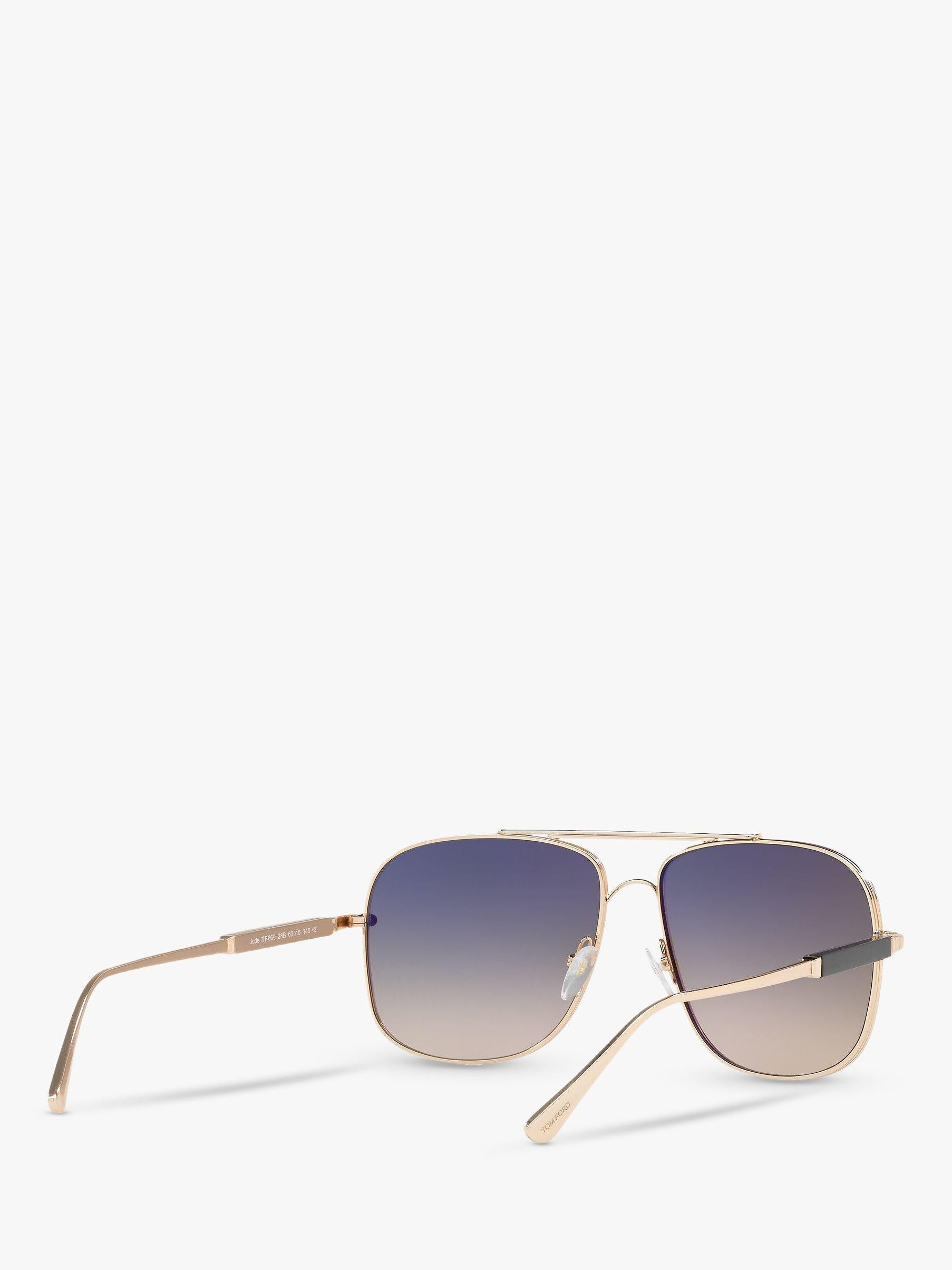 Tom Ford men's square sunglasses 60mm metal frame (British brand)