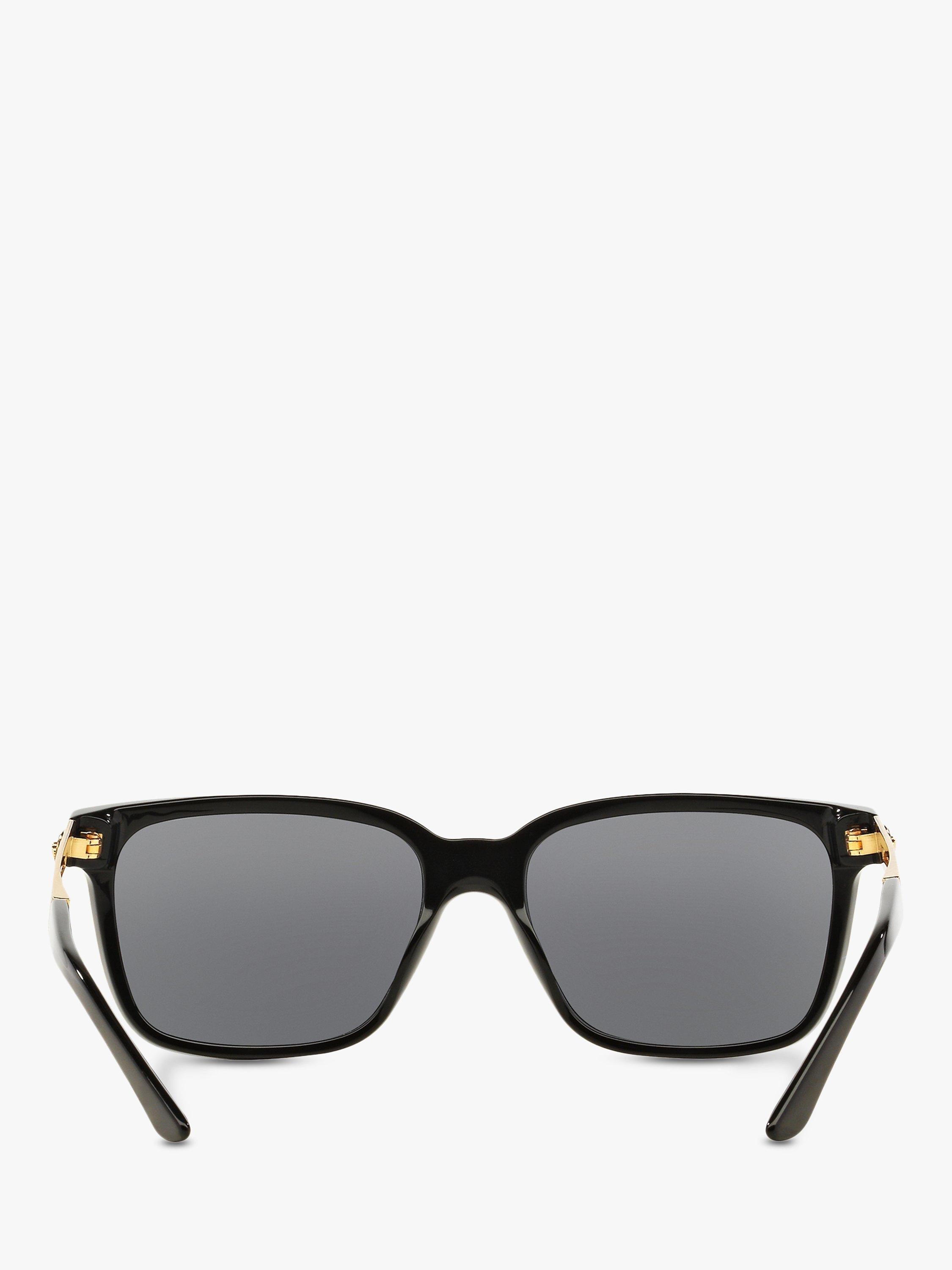 Versace square sunglasses black frame grey lenses 59mm, imported from the UK