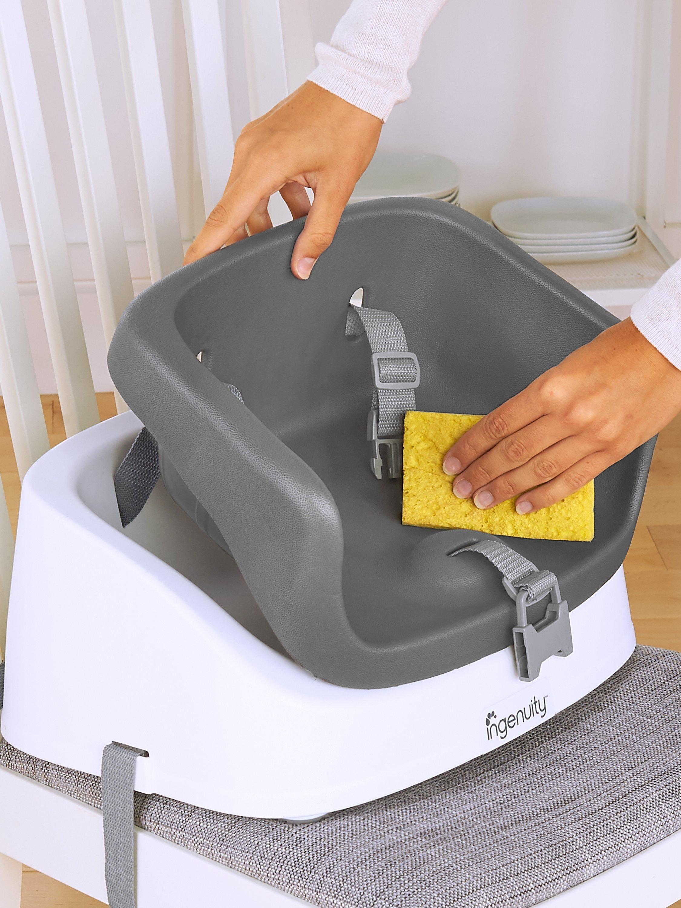 Ingenuity SmartClean Toddler Booster Feeding Seat in Slate, UK version