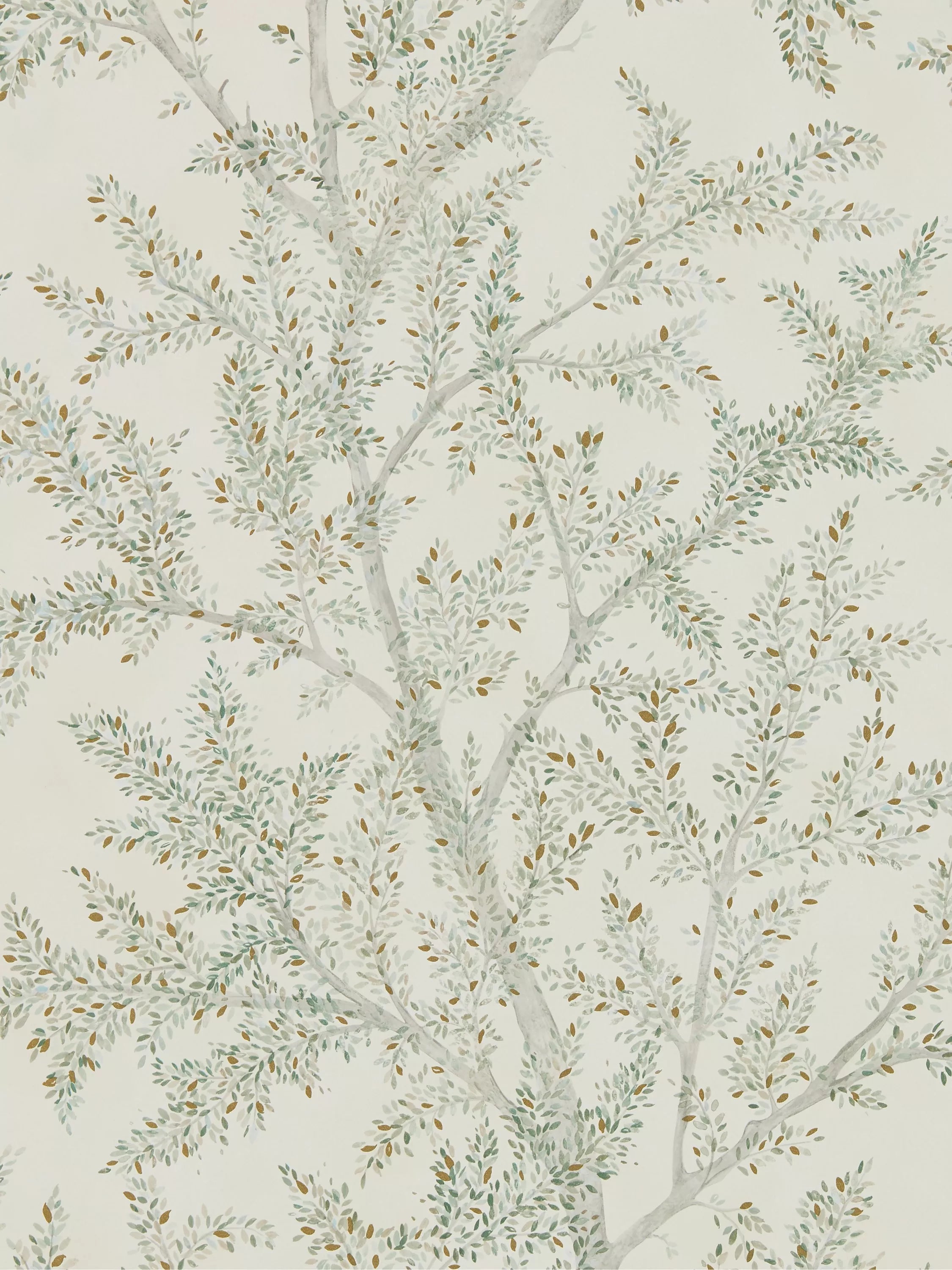 Sanderson Farthing Wood Leaves & Trees Wallpaper L10m x W52cm