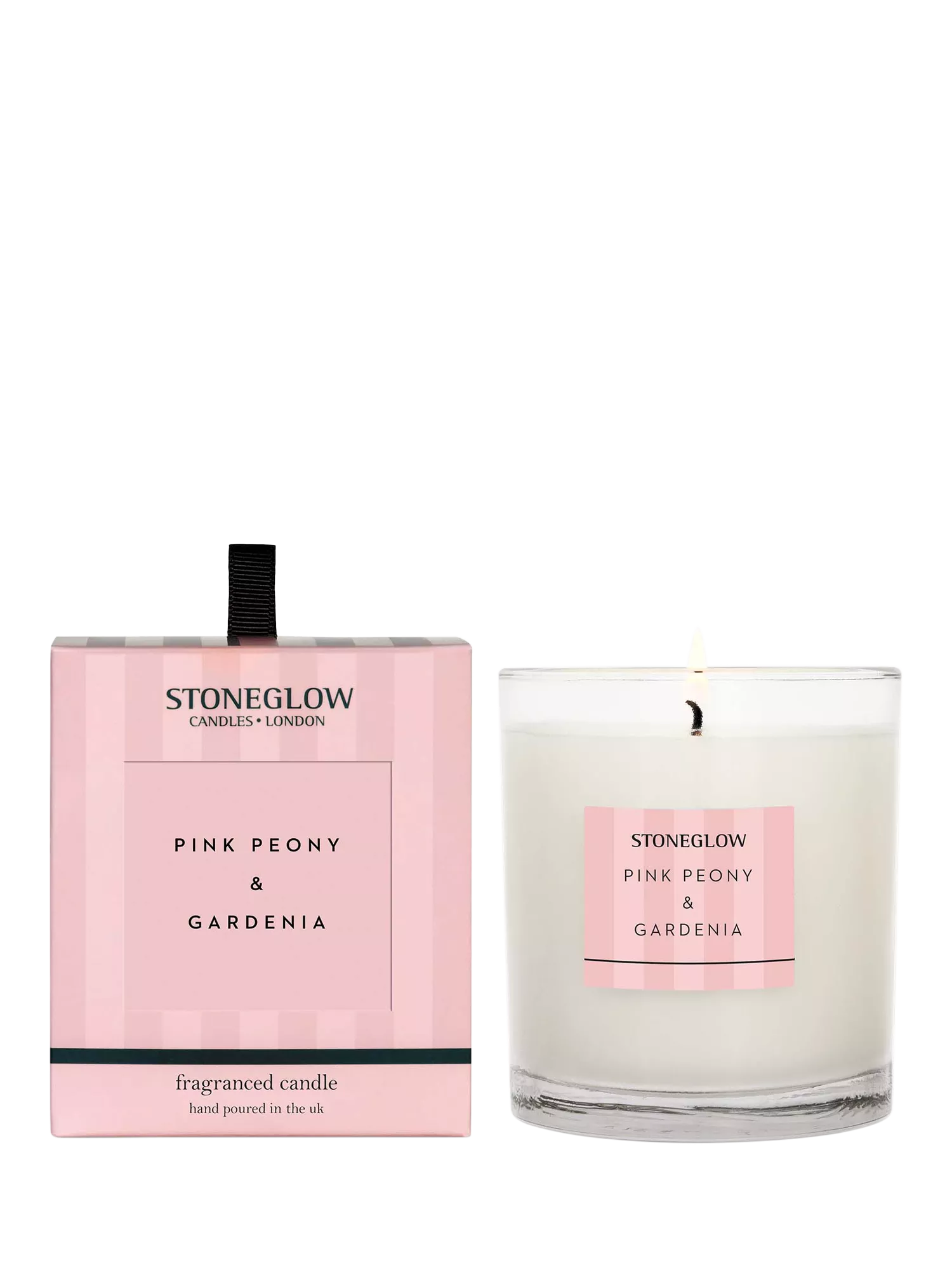 Stoneglow Modern Classic Pink Peony & Gardenia Scented Candle 200g (British brand)
