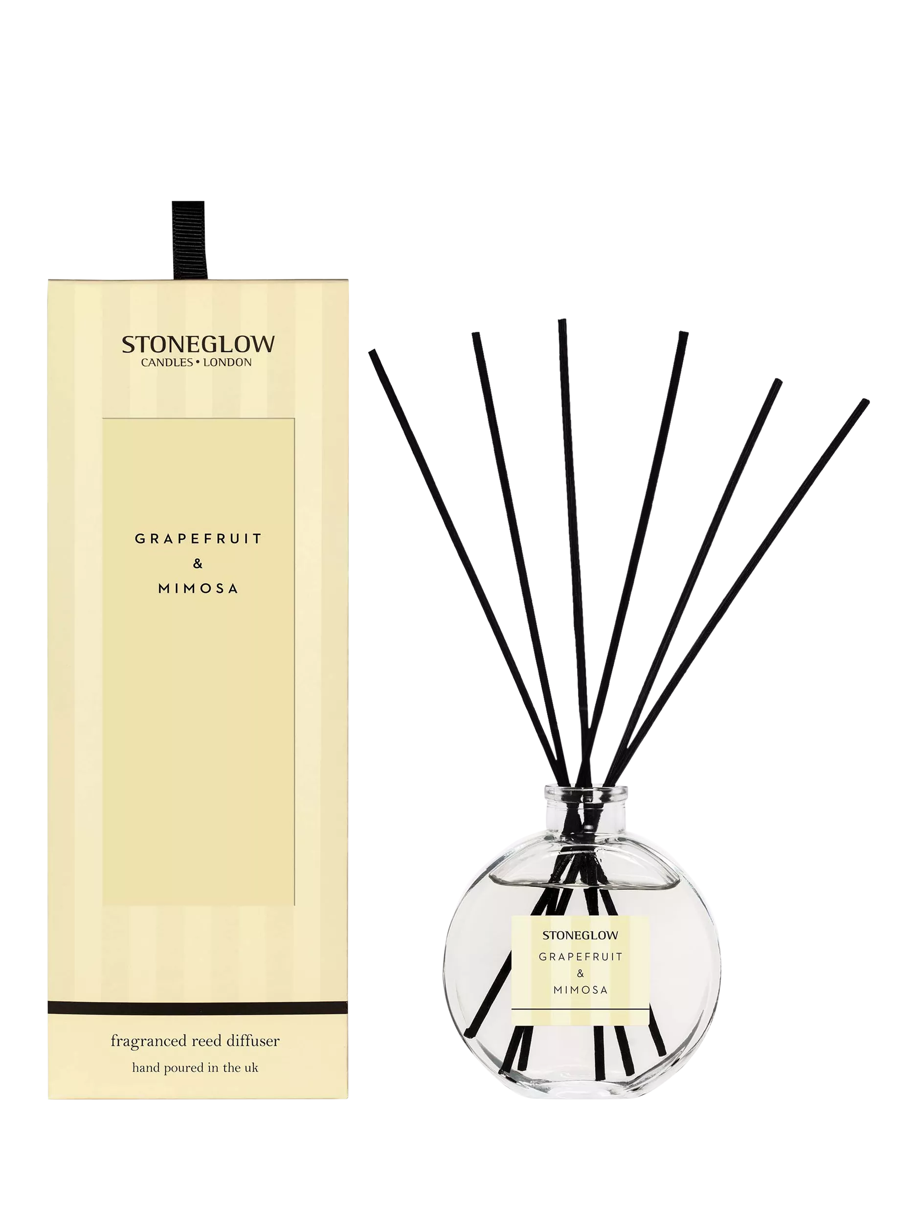 Stoneglow Grapefruit & Mimosa reed diffuser 120ml (British brand)