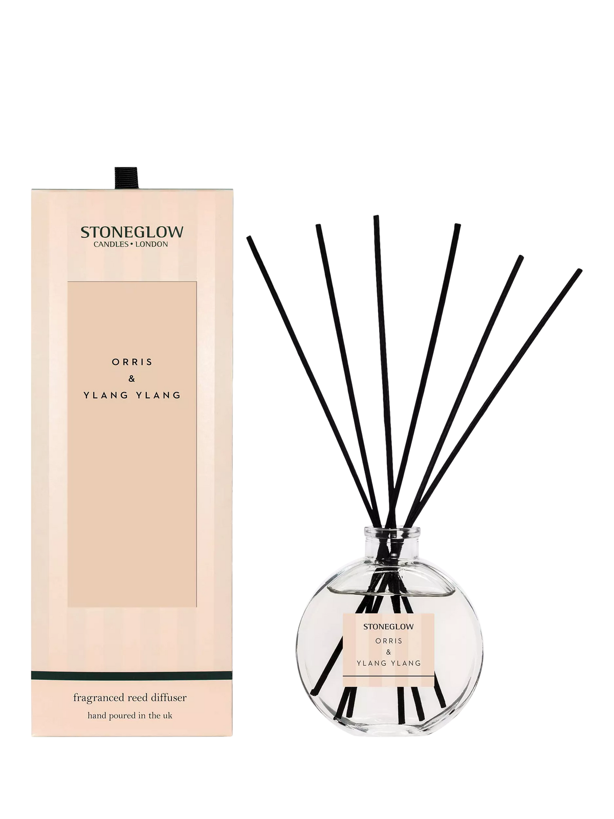 Stoneglow Orris & Ylang Ylang reed diffuser 120ml, imported from the UK