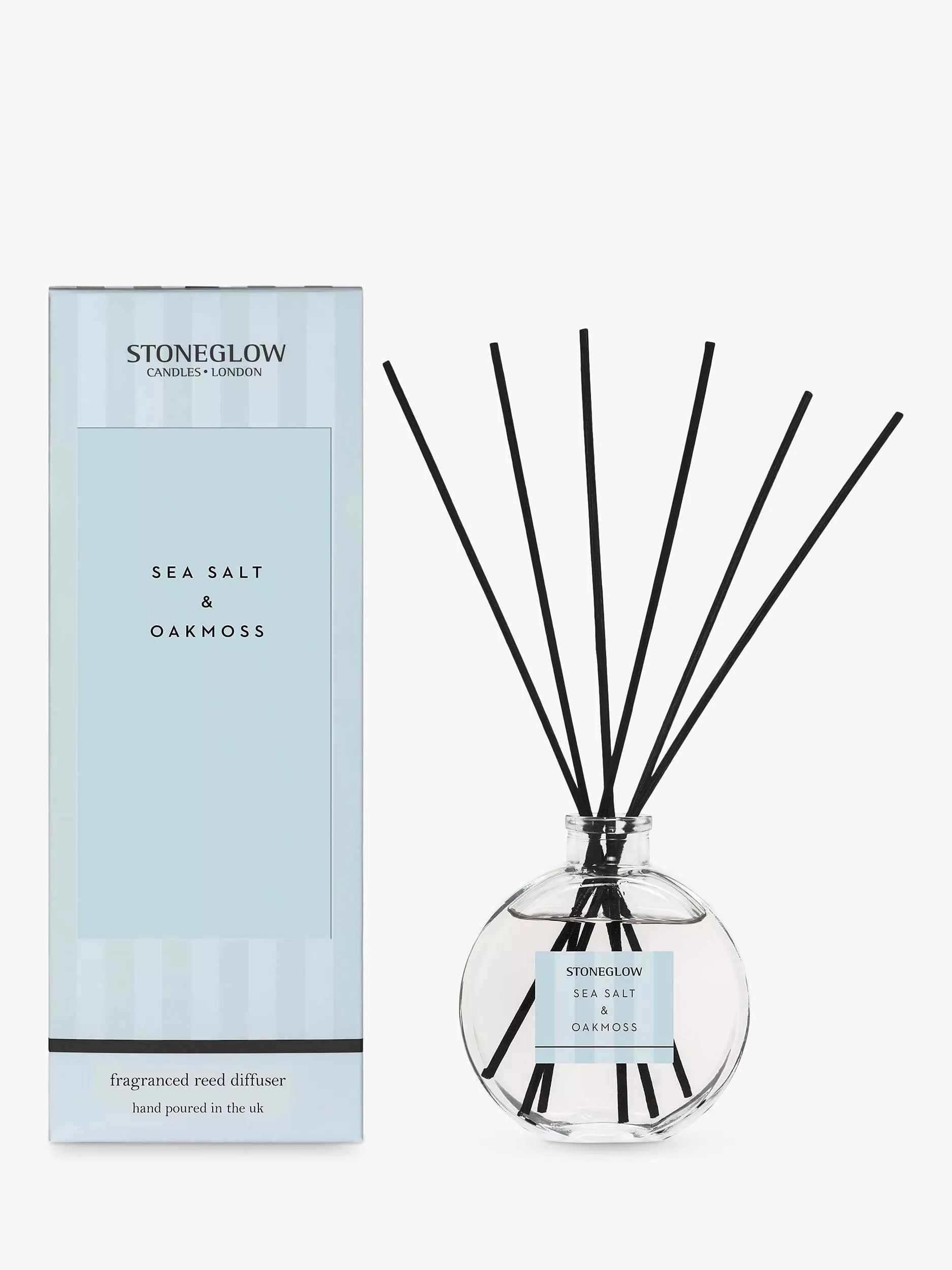 Stoneglow sea salt and oakmoss reed diffuser 120ml (British brand)
