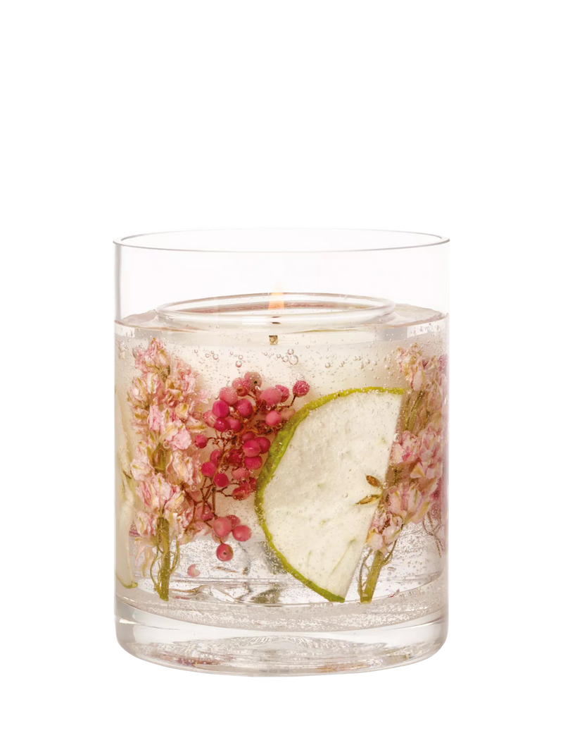 Stoneglow Apple & Pear Blossom scented gel candle 160g (British brand)