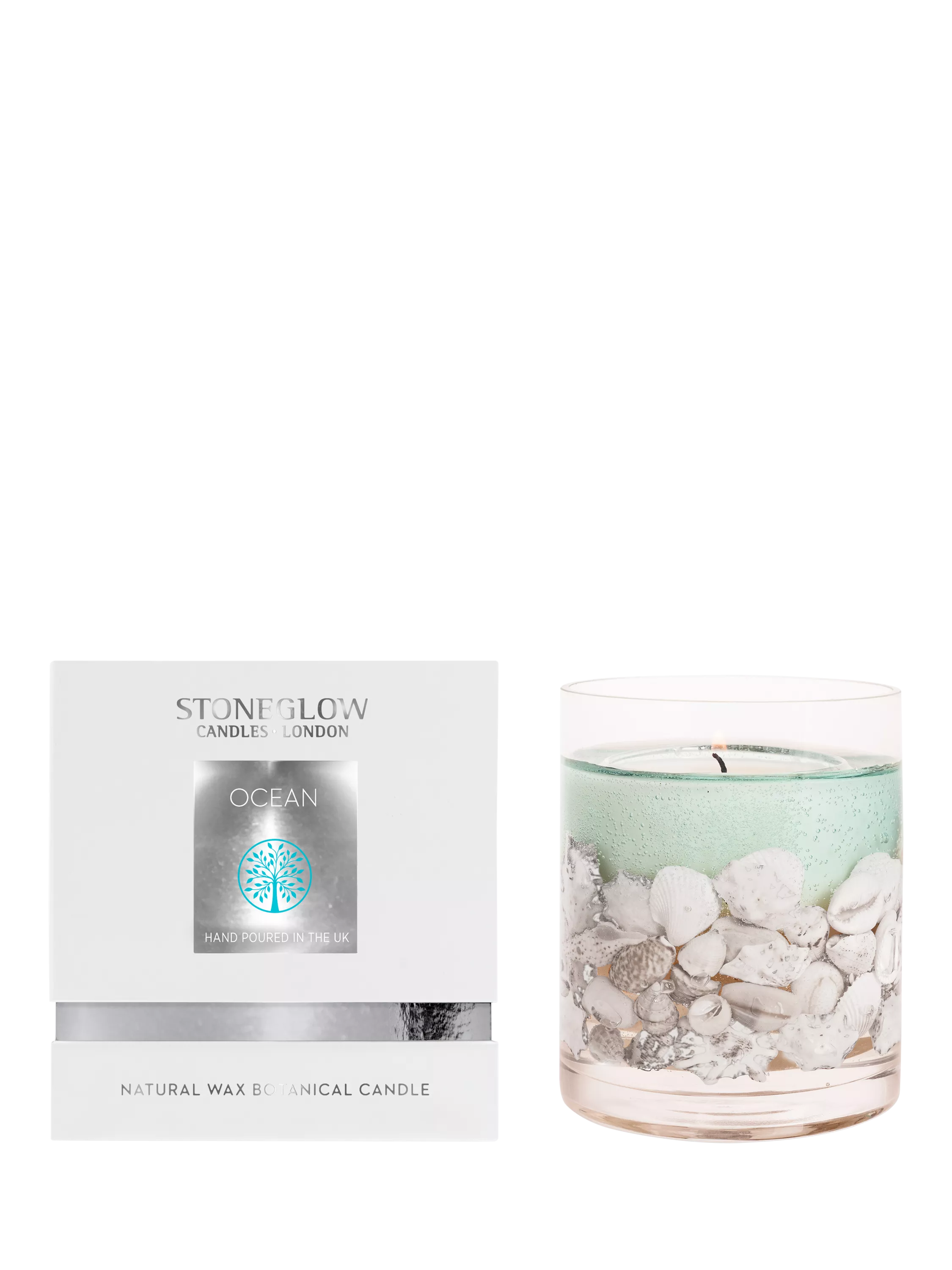 Stoneglow ocean gel candle 160g, imported from the UK