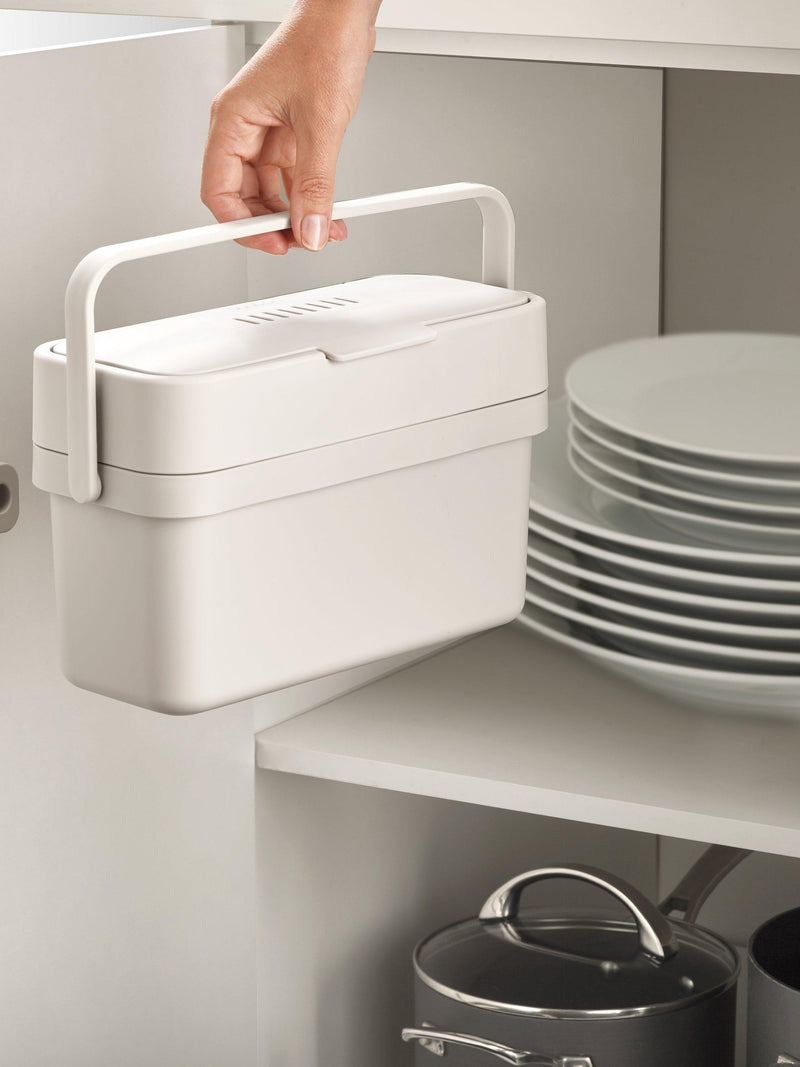 Joseph Joseph food waste caddy with adjustable air vent, 4L, UK version