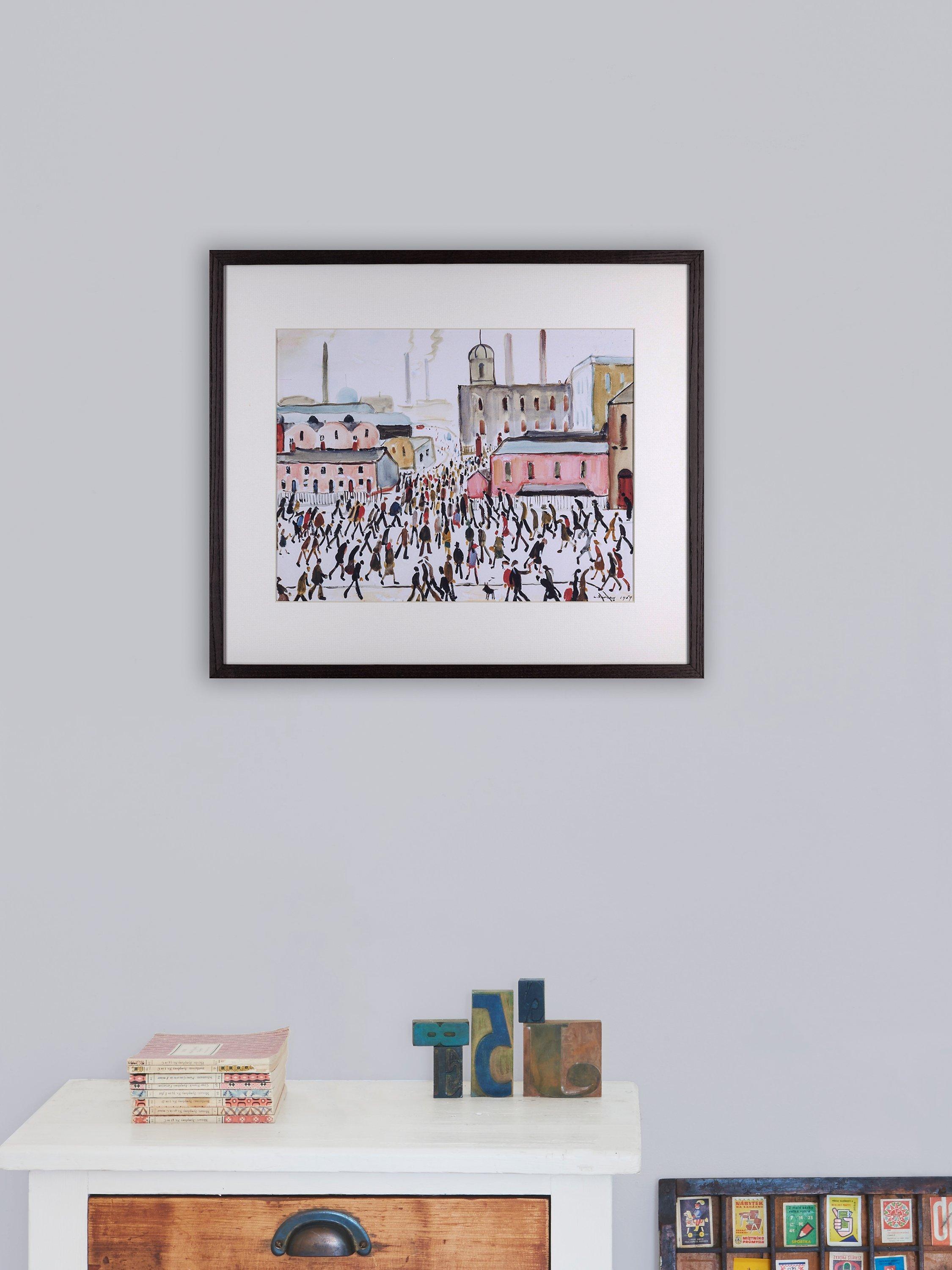 John Lewis LS Lowry framed print Going To Work (British brand)