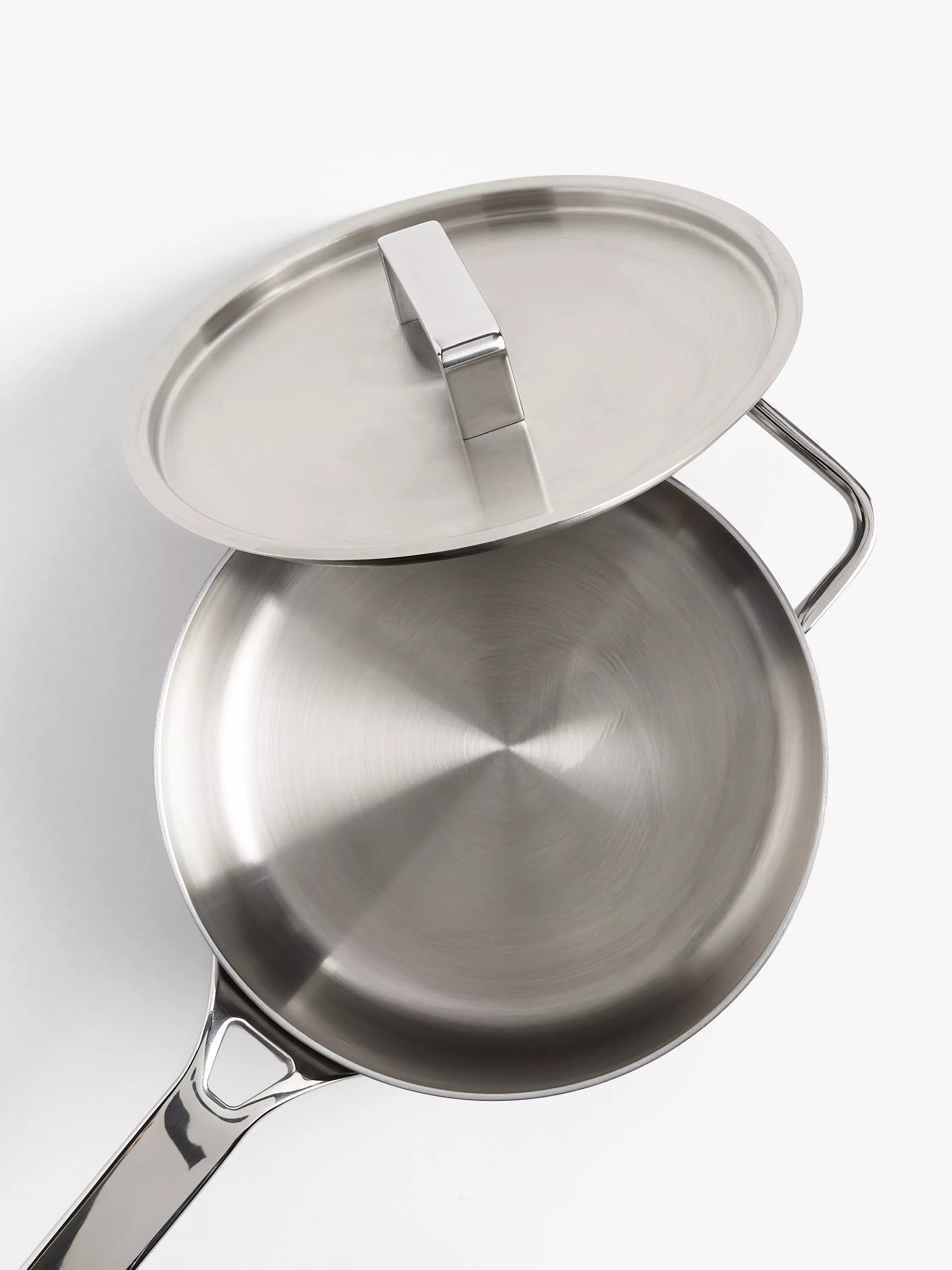 John Lewis 5-Ply Stainless Steel Saucepan 20cm, imported from the UK