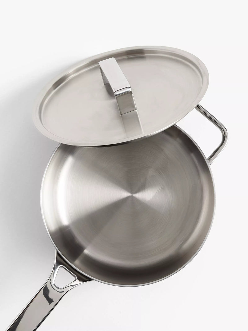 John Lewis 5-Ply Stainless Steel Saucepan 20cm, imported from the UK