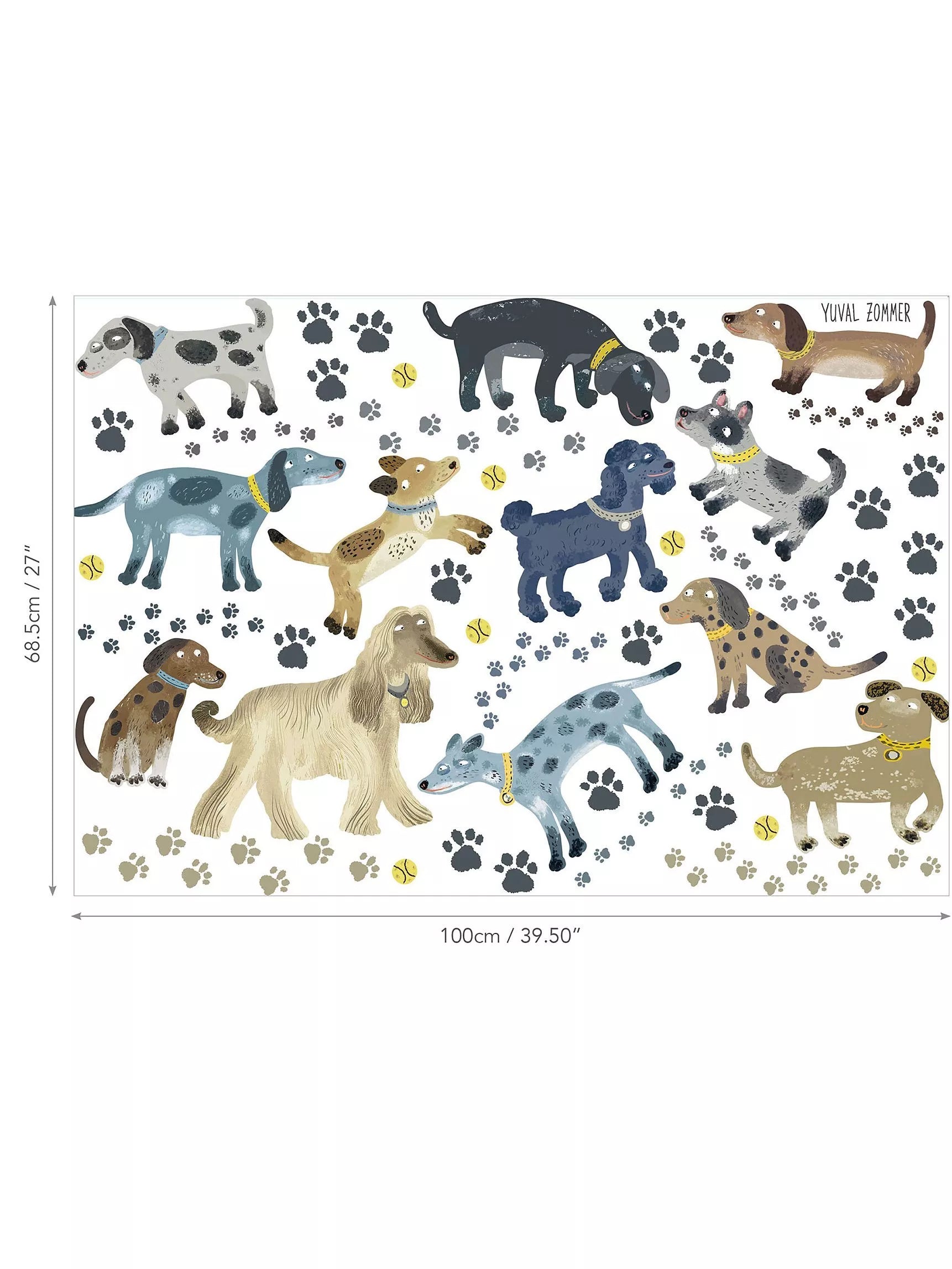 Villa Nova Walkies wall stickers multi, imported from the UK