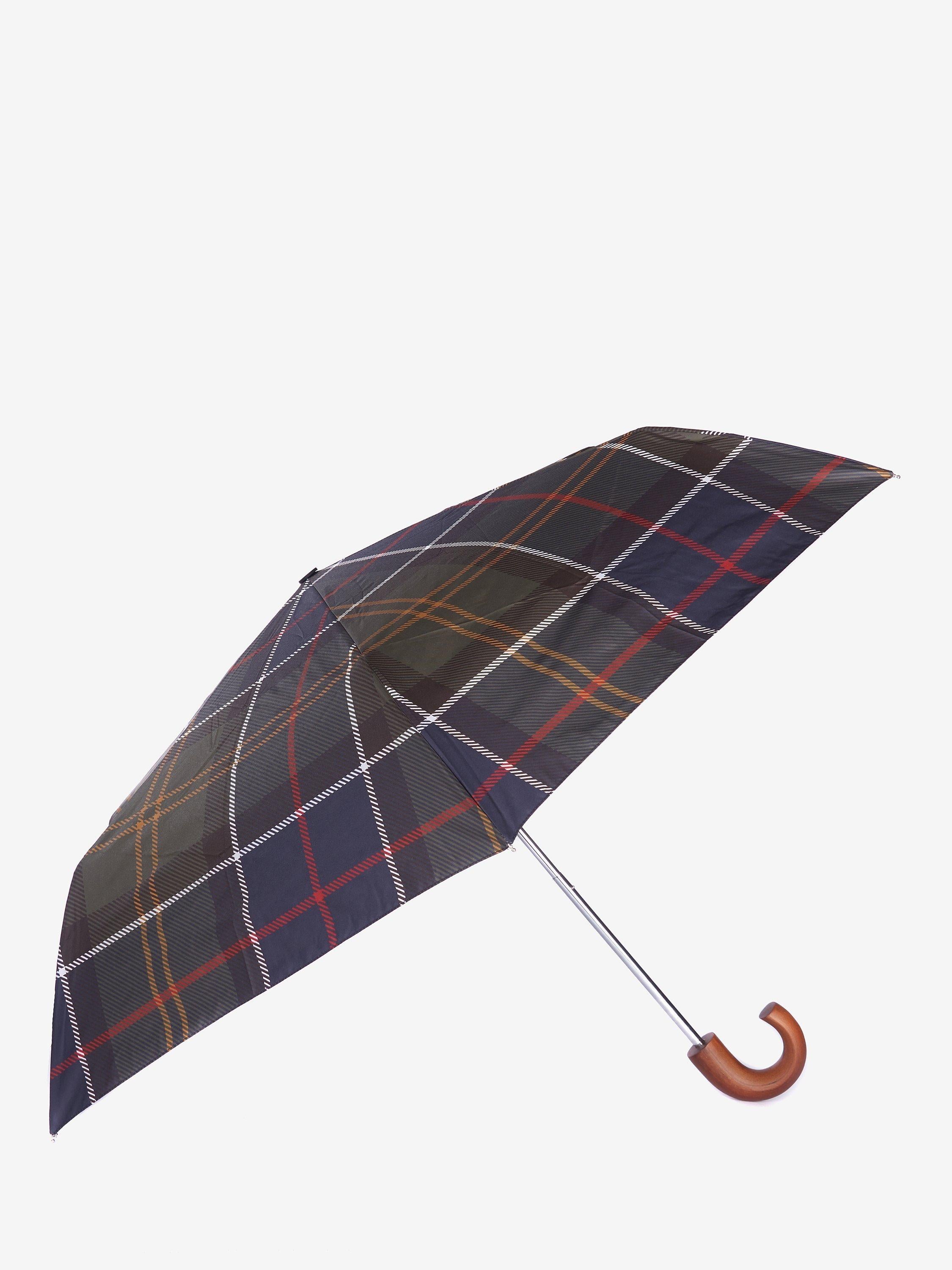 Barbour tartan telescopic umbrella, imported from the UK