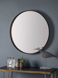 Gallery Direct round mirror bronze finish 84cm - British product