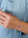 Kit Heath triple pebble slider bracelet silver, UK version