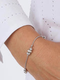 Kit Heath triple pebble slider bracelet silver, UK version
