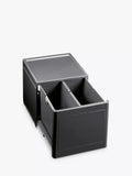 BLANCO Select Botton Manual Under Counter 2 Section Pull-Out Kitchen Bin, 26L