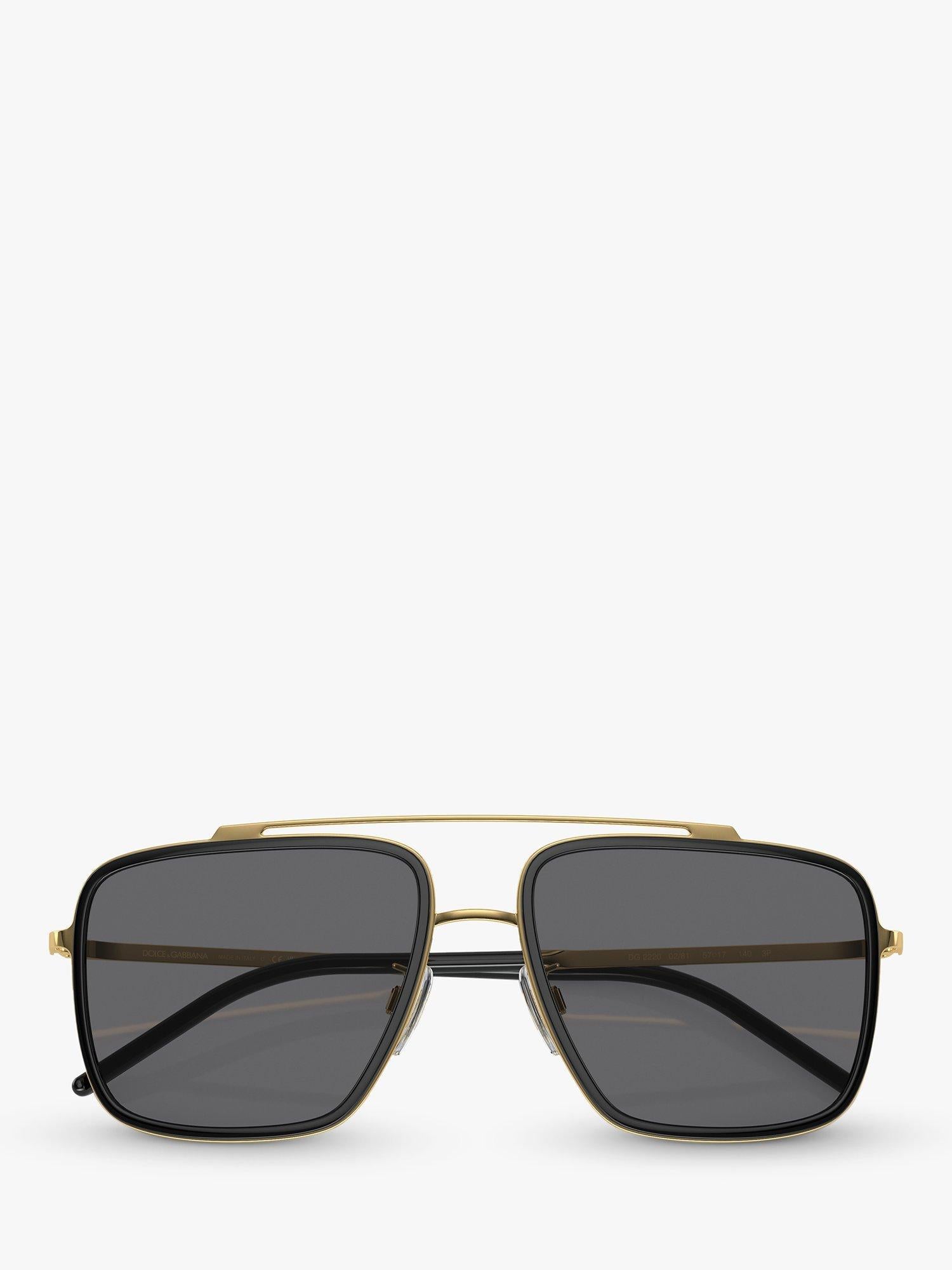 Dolce & Gabbana men's polarised square sunglasses 57mm (British brand)