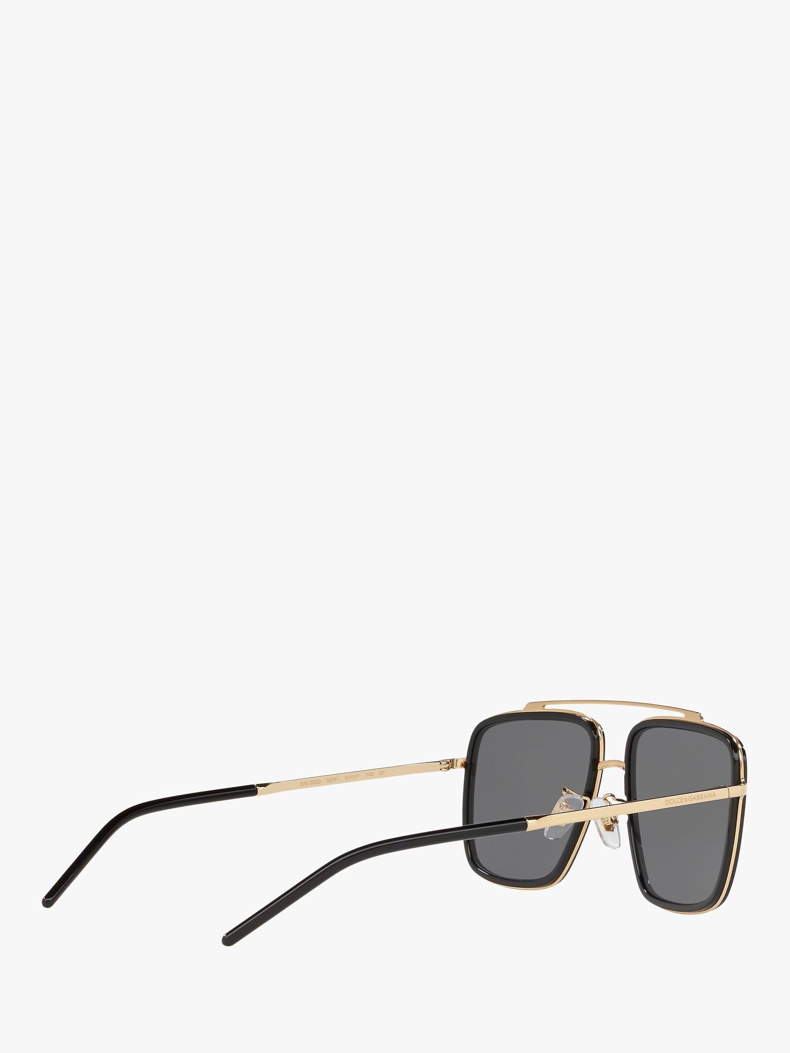 Dolce & Gabbana men's polarised square sunglasses 57mm (British brand)