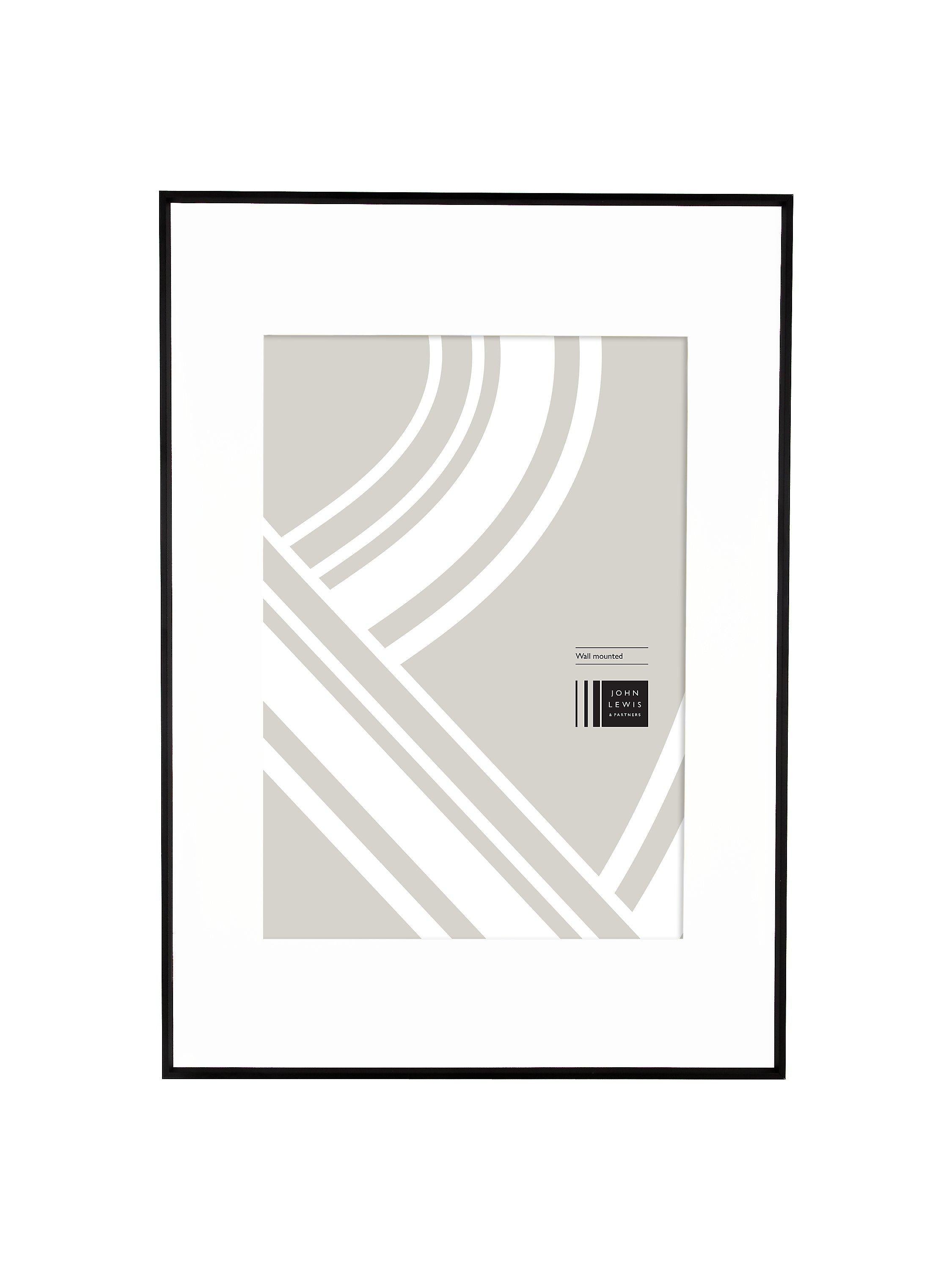 John Lewis aluminium/acrylic photo frame A1/A2 with mount, UK version