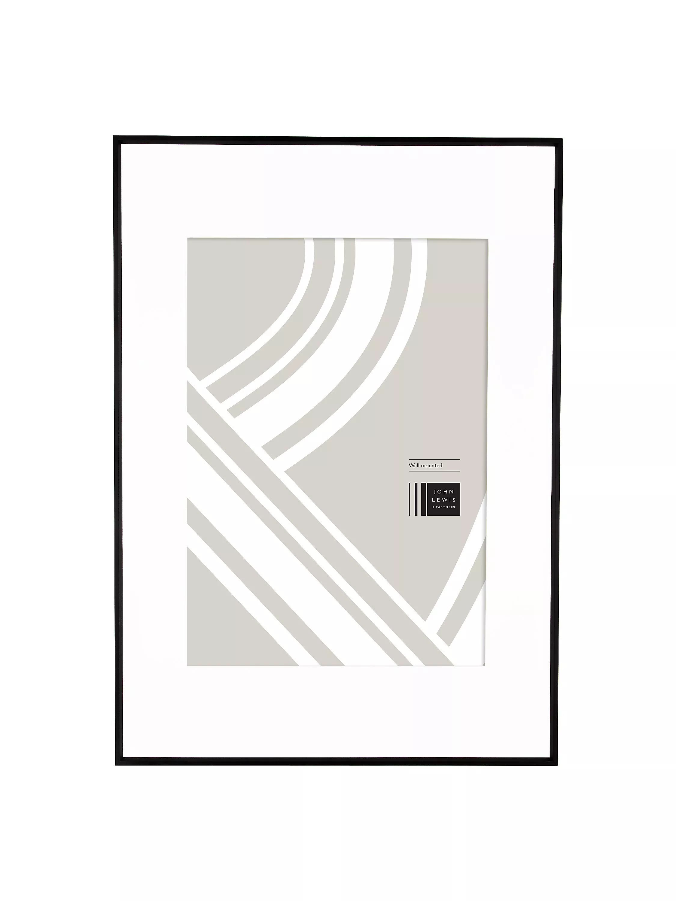 John Lewis aluminium/acrylic photo frame A1/A2 with mount, UK version