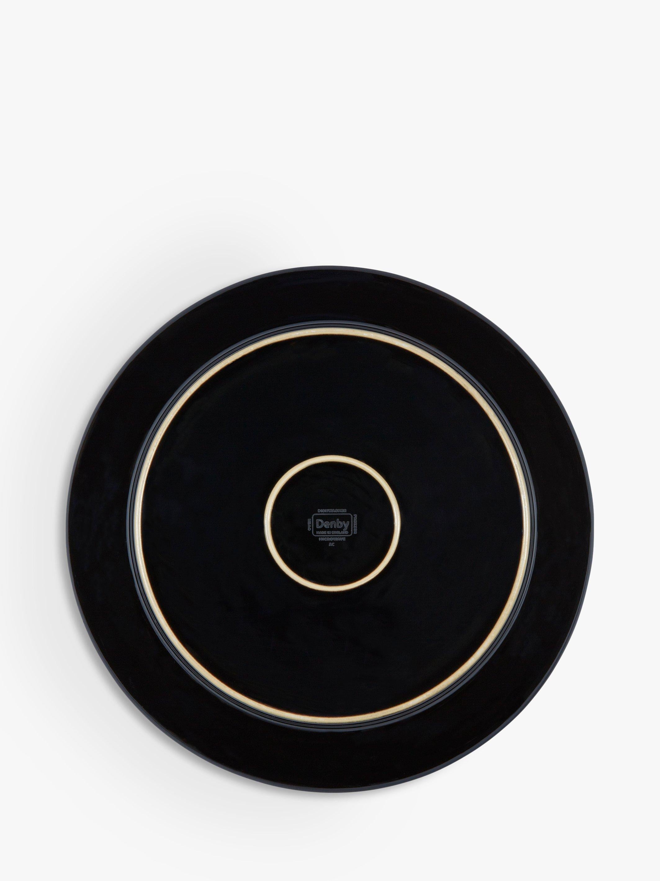 Denby Halo dinner plate 28cm black/multi - British product