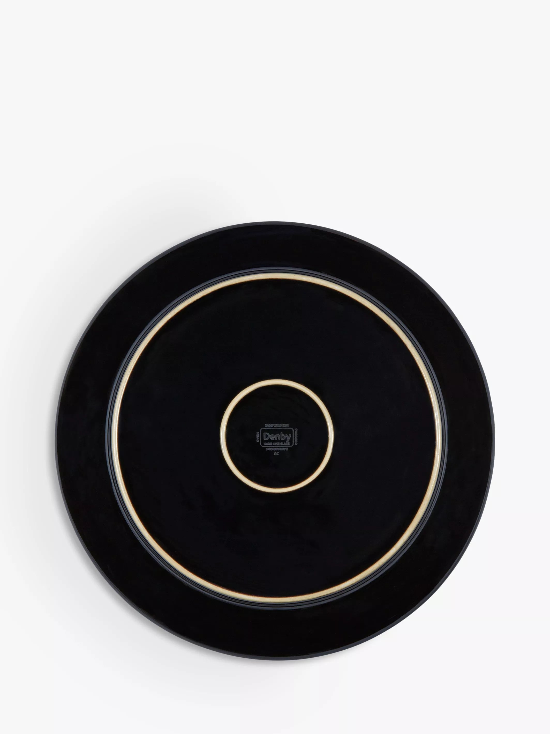 Denby Halo dinner plate 28cm black/multi - British product